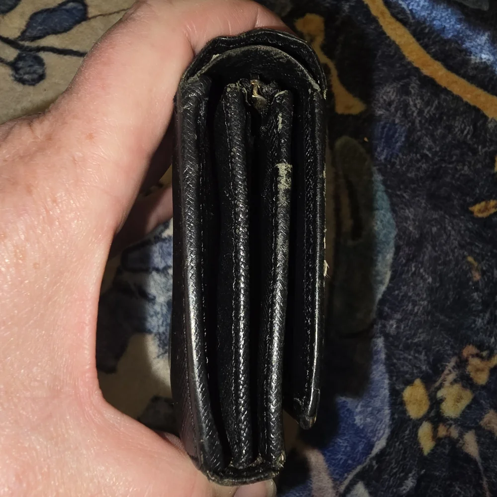 Burberry Black Textured Clutch